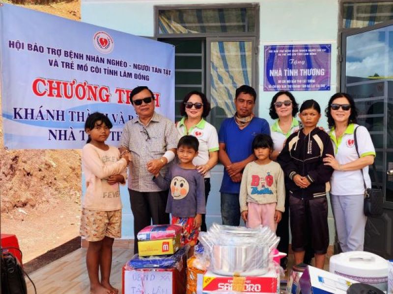 Tỉnh Hội Lâm Đồng: Khánh thành nhà tình thương cho gia đình nghèo