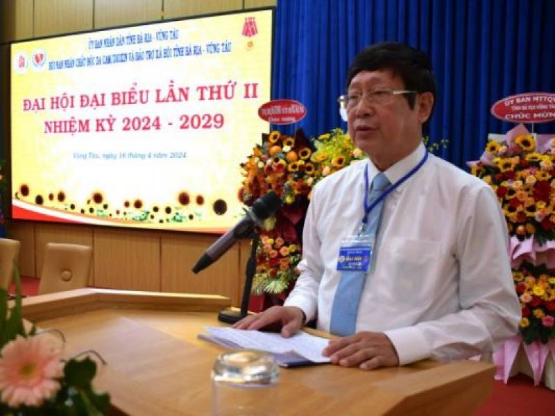 Đại hội Đại biểu lần thứ II Hội Nạn nhân chất độc da cam/Dioxin và Bảo trợ xã hội tỉnh Bà Rịa Vũng Tàu (nhiệm kỳ 2024-2029)