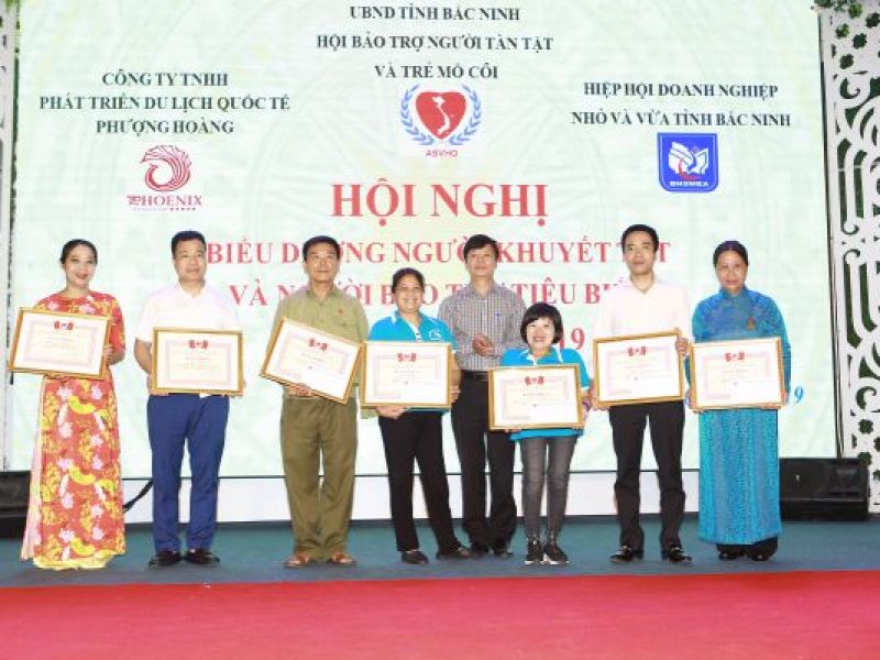 Tỉnh Hội Bắc Ninh tổ chức biểu dương người khuyết tật, người bảo trợ tiêu biểu lần thứ III năm 2019.