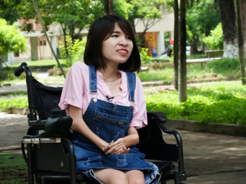 Ước mơ trở thành diễn giả của cô gái khuyết tật