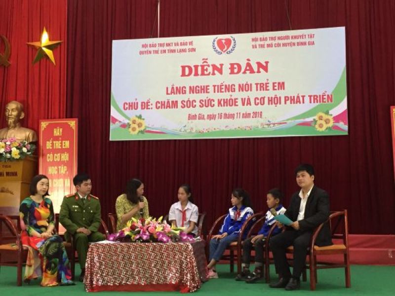 Hội Bảo trợ NKT và bảo vệ quyền trẻ em tỉnh Lạng Sơn:  Lắng nghe tiếng nói trẻ em để xây dựng chương trình hỗ trợ phù hợp, hiệu quả