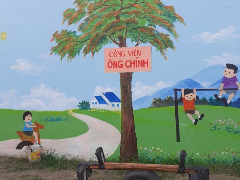 Gia đình Bắc Giang bỏ tiền túi xây công viên cho trẻ em