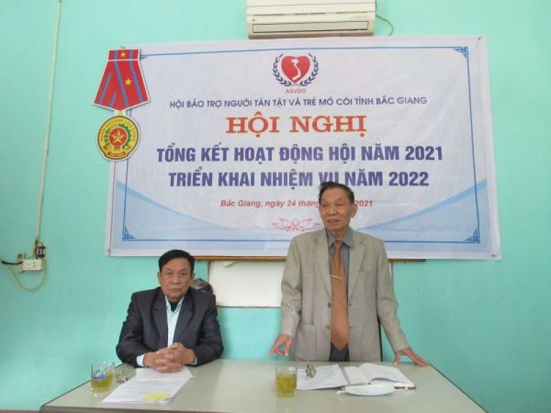 Hội Bảo trợ người tàn tật và trẻ mồ côi tỉnh Bắc Giang: Tổng kết hoạt động năm 2021, triển khai nhiệm vụ năm 2022