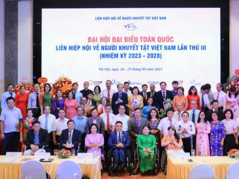 Đại hội đại biểu toàn quốc Liên hiệp Hội về người khuyết tật Việt Nam nhiệm kỳ III (2023-2028)